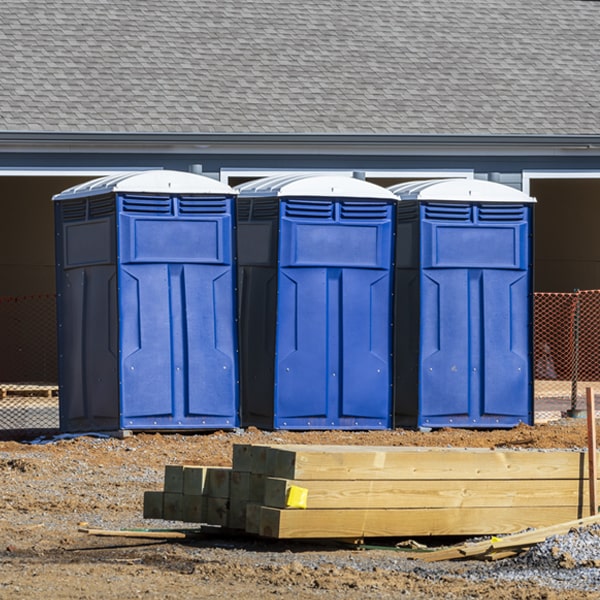 are there any restrictions on what items can be disposed of in the porta potties in Middle River